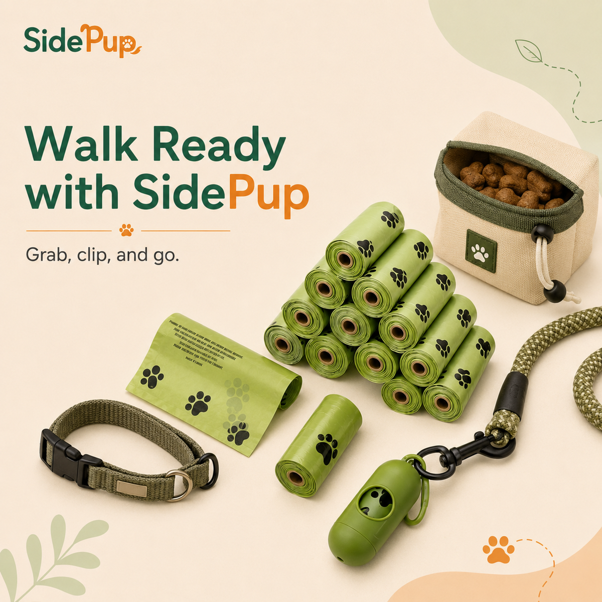 SidePup™ GreenTrail Waste Bag Rolls