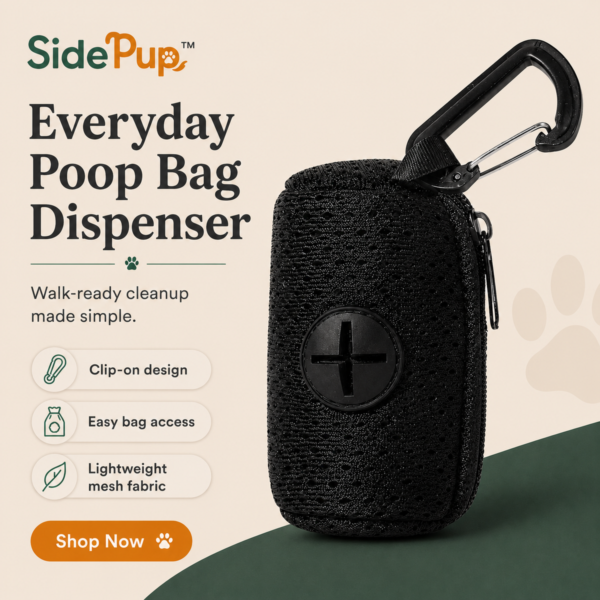 SidePup™ Everyday Poop Bag Dispenser