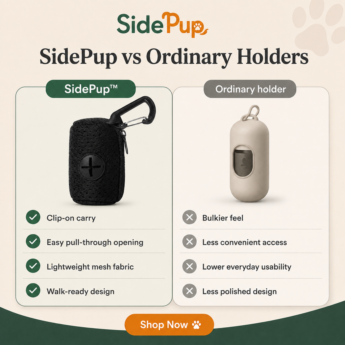 SidePup™ Everyday Poop Bag Dispenser