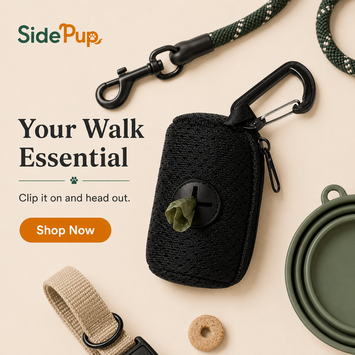SidePup™ Everyday Poop Bag Dispenser