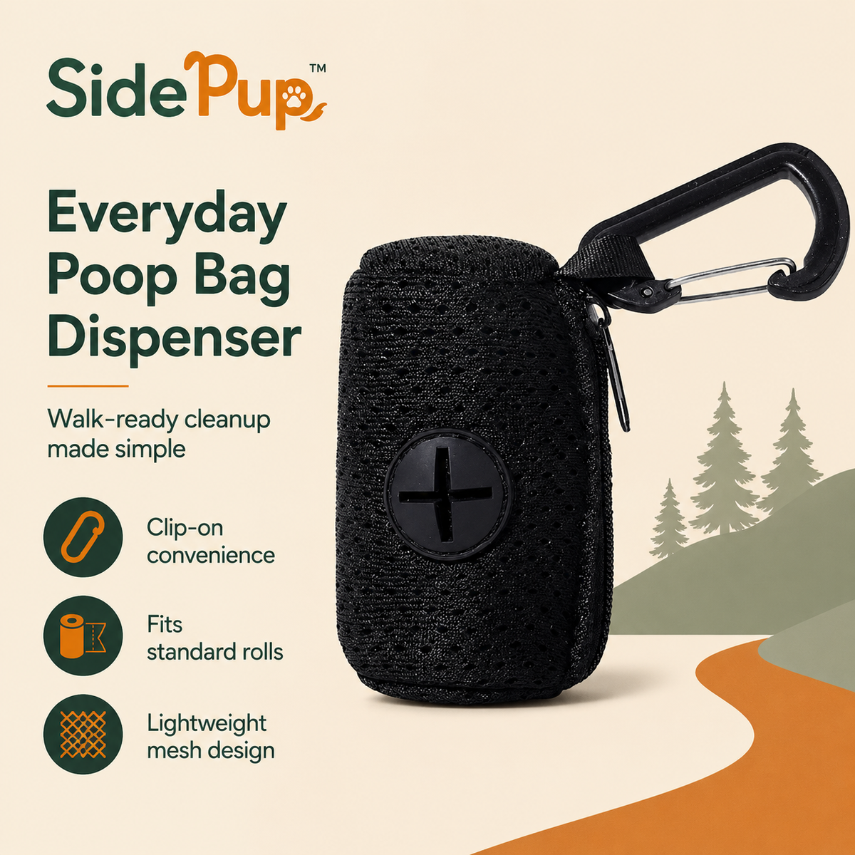 SidePup™ Everyday Poop Bag Dispenser
