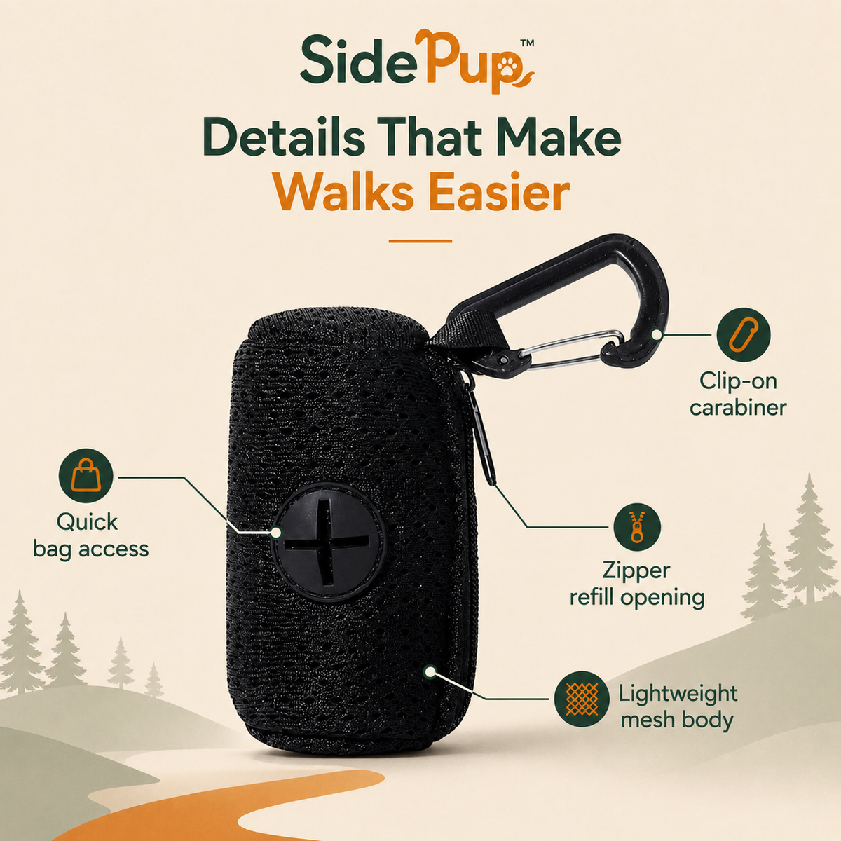 SidePup™ Everyday Poop Bag Dispenser