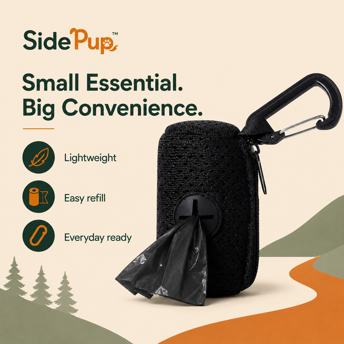 SidePup™ Everyday Poop Bag Dispenser
