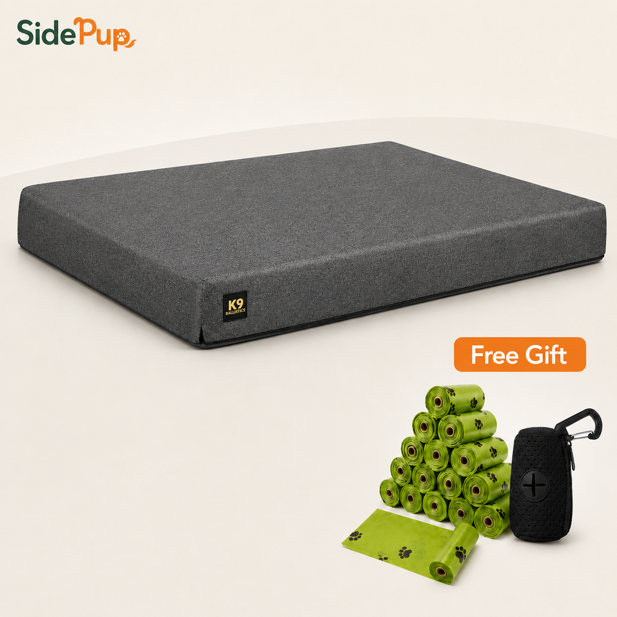 SidePup™ Orthopedic Dog Bed