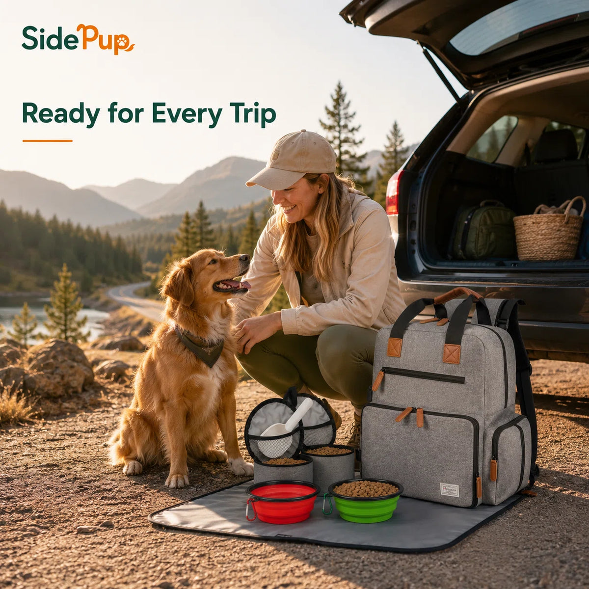 SidePup™ 4-in-1 Pet Travel Backpack