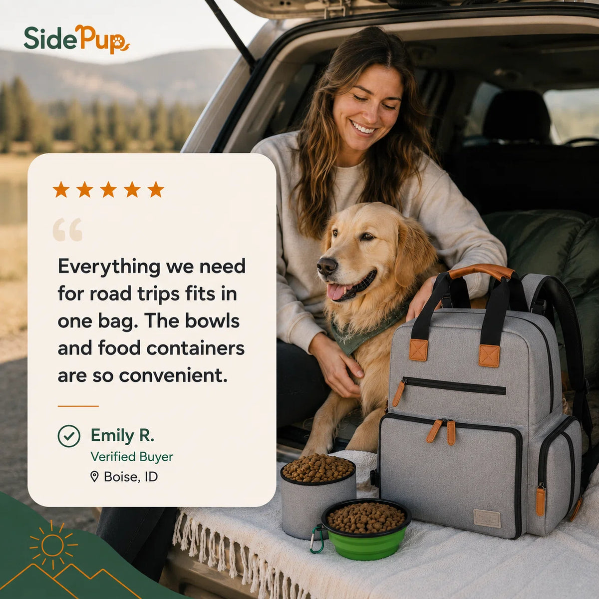 SidePup™ 4-in-1 Pet Travel Backpack