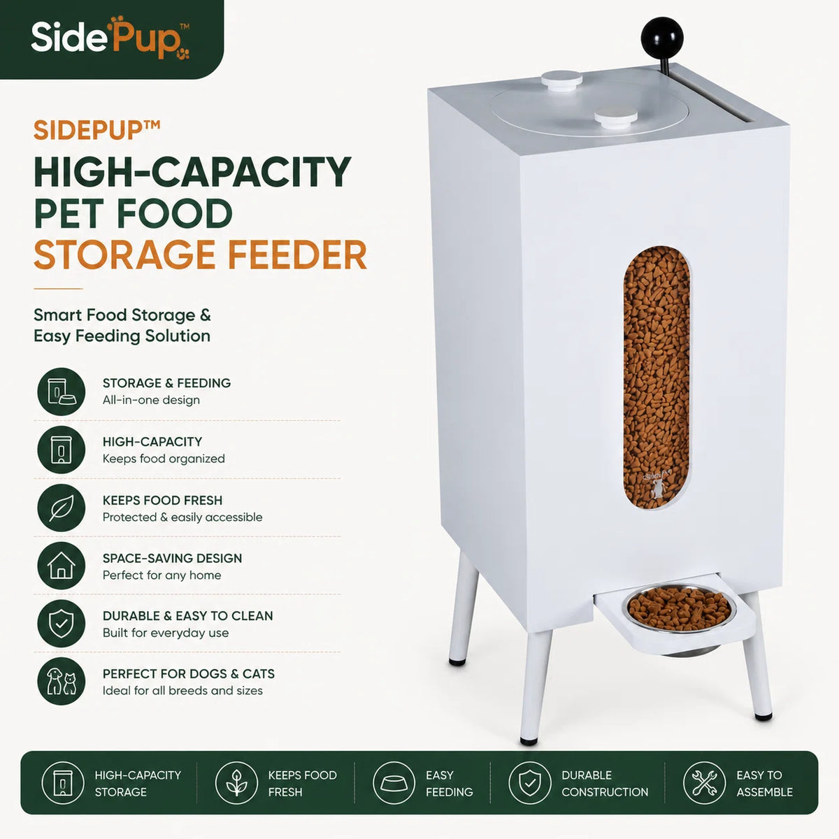 SidePup™ Smart Storage Feeder