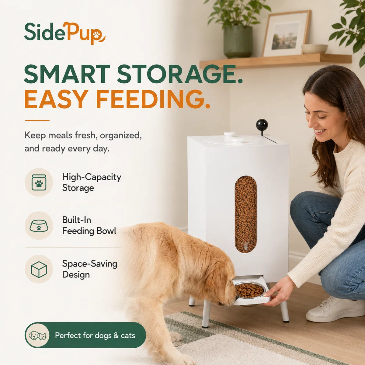SidePup™ Smart Storage Feeder