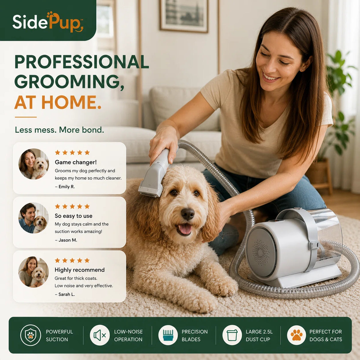 SidePup™ Grooming Pro
