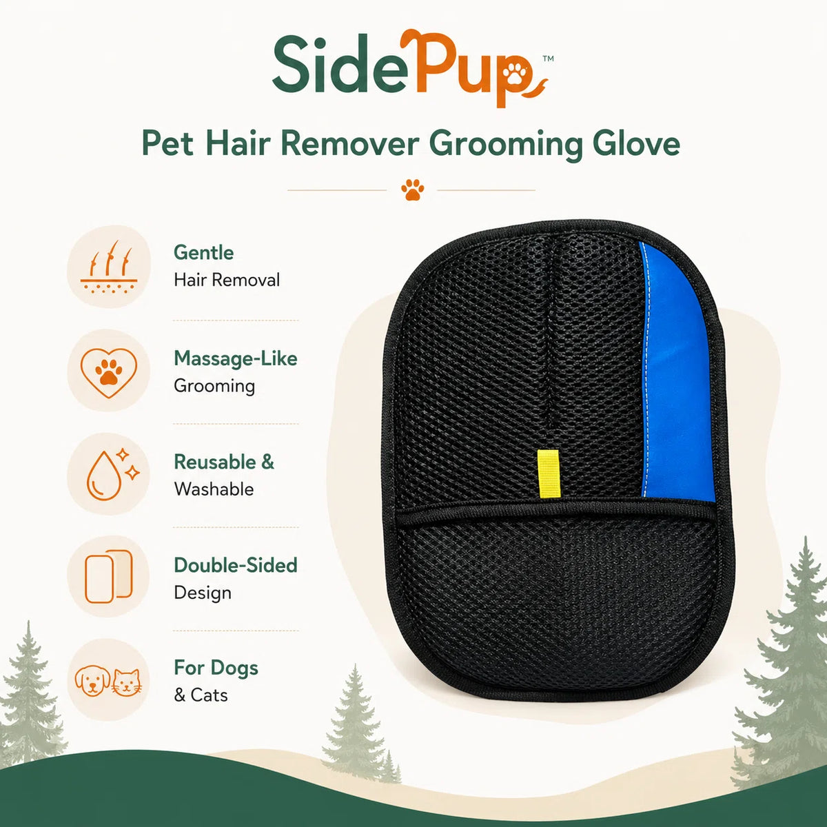 SidePup™ Fur Remover Glove