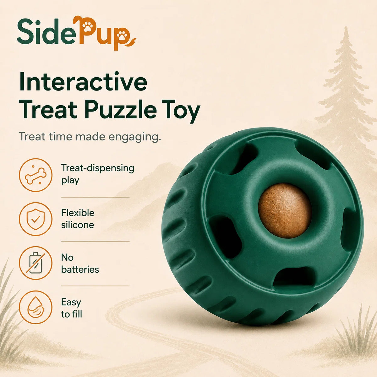 SidePup™ Interactive Puzzle Dog Toy