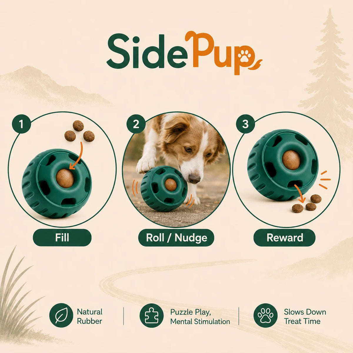 SidePup™ Interactive Puzzle Dog Toy