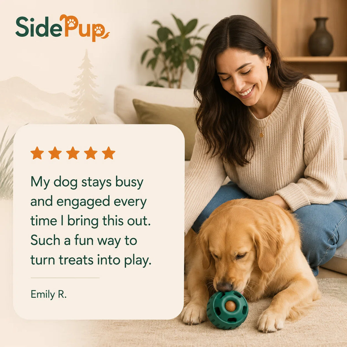 SidePup™ Interactive Puzzle Dog Toy