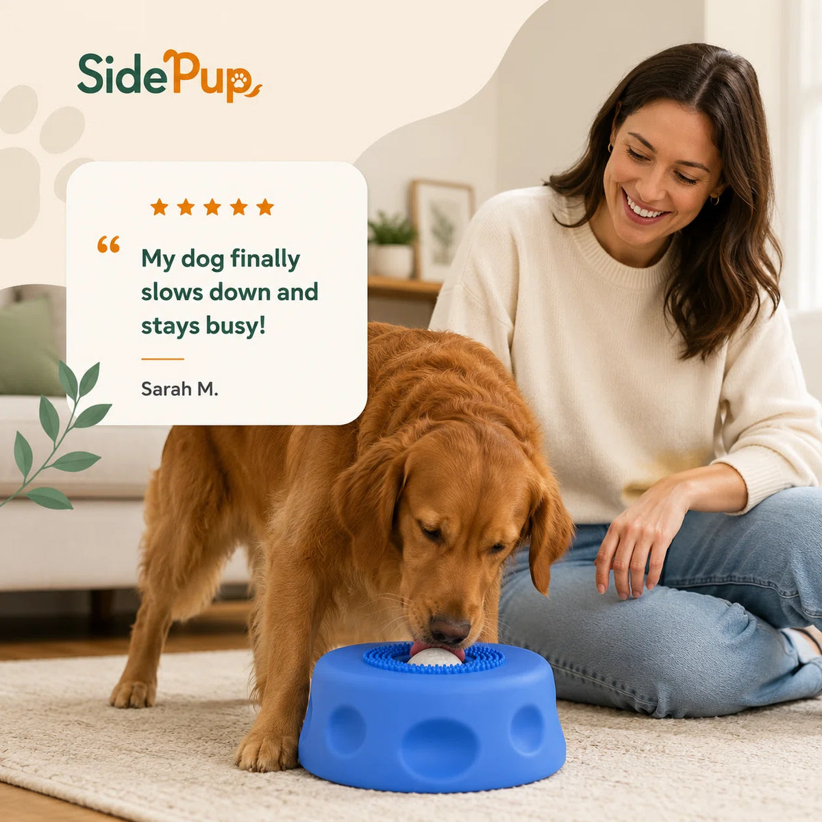SidePup™ Rolling Lick Bowl