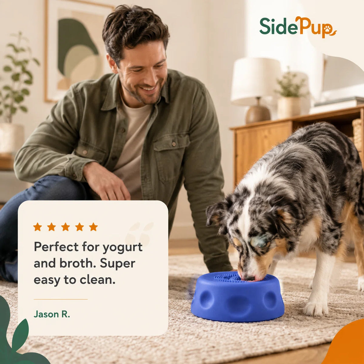 SidePup™ Rolling Lick Bowl