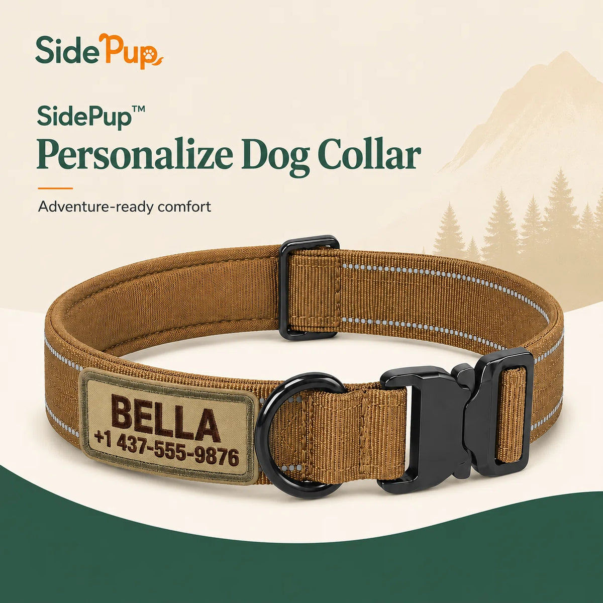 SidePup™ Personalize Dog Collar