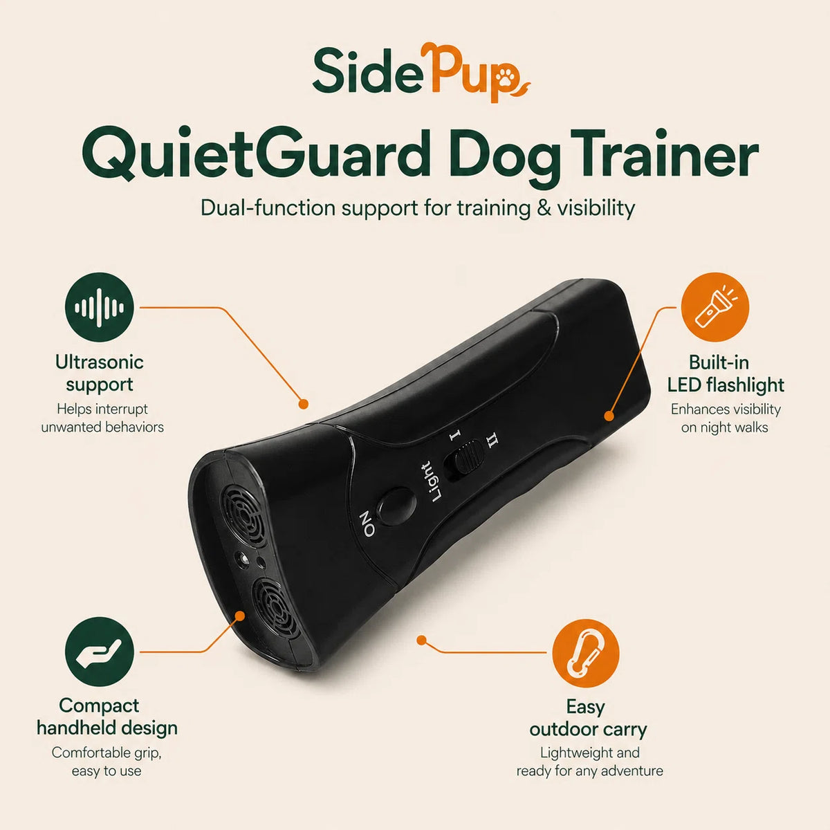 SidePup™ QuietGuard Dog Trainer