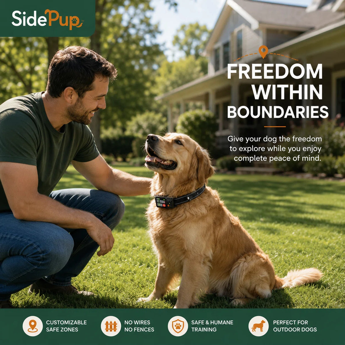 SidePup™ GPS Dog Boundary System