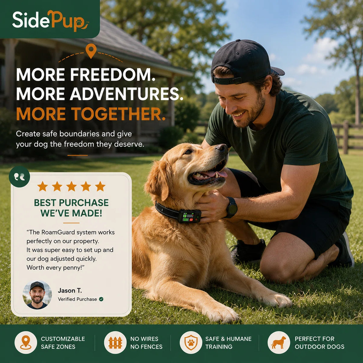SidePup™ GPS Dog Boundary System
