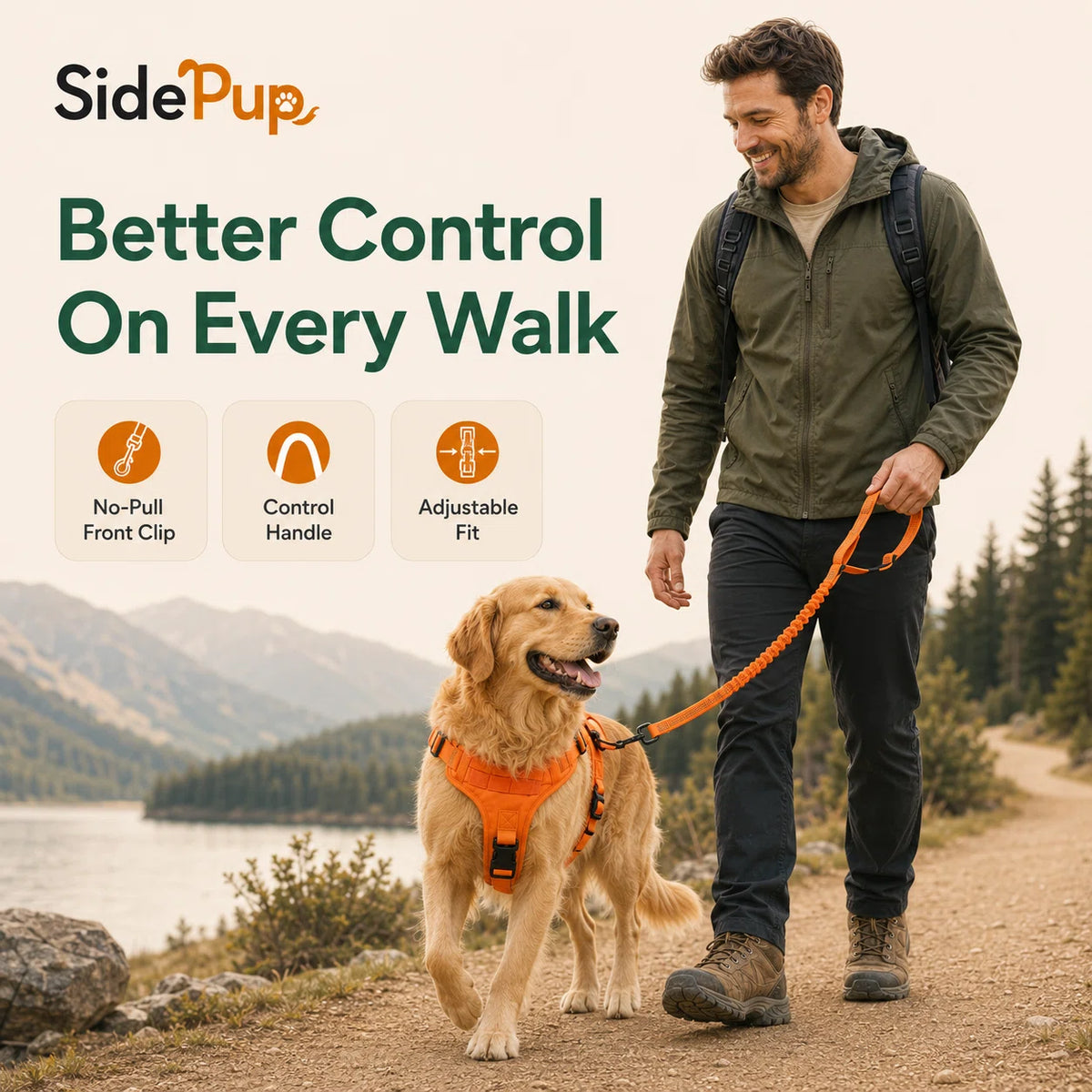 SidePup™ Tactical Dog Harness