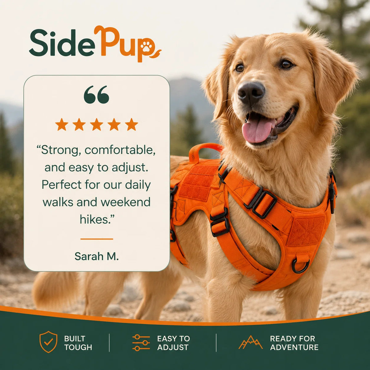 SidePup™ Tactical Dog Harness