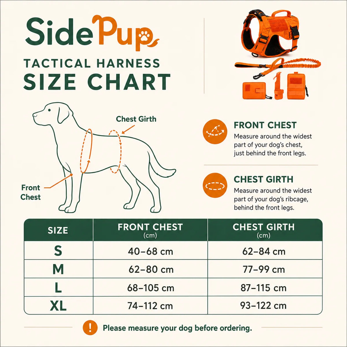 SidePup™ Tactical Dog Harness